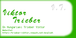 viktor trieber business card